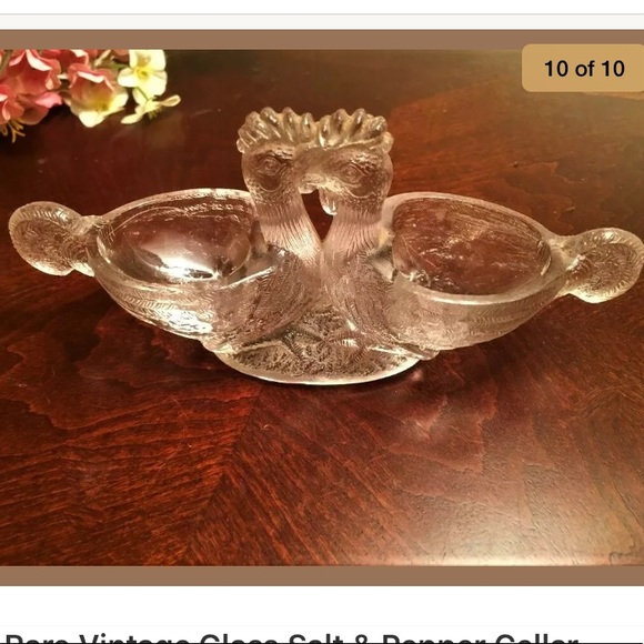 Rare Roosters Antique Schmid Verreries Salt Cellar - Picture 2 of 8